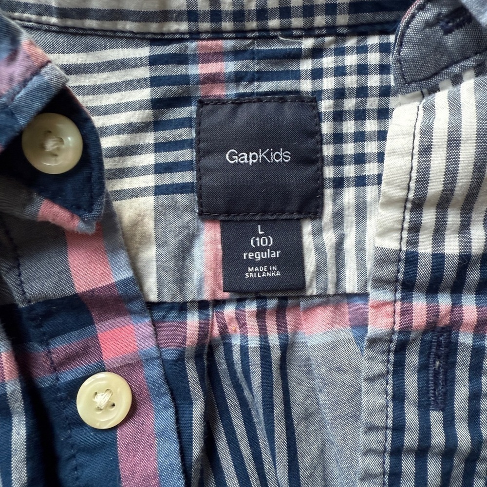 Gap Kids Youth L 10 Dress Shirt Button Down - Picture 4 of 4